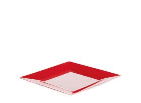 ASSIETTE SPIGOLO PS PS ROUGE COULEUR PLEIN