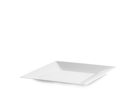 ASSIETTE SPIGOLO PS BLANC COULEUR PLEIN RÉUTILISABLE