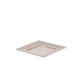 ASSIETTE SPIGOLO PS COULEUR SABLE PLEIN RÉUTILISABLE