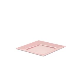 ASSIETTE SPIGOLO PS COULEUR ROSE PASTEL RÉUTILISABLE