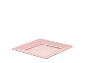 ASSIETTE SPIGOLO PS COULEUR ROSE PASTEL RÉUTILISABLE