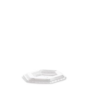 FLAT LID WITHOUT HOLE R-PET TRANSPARENT