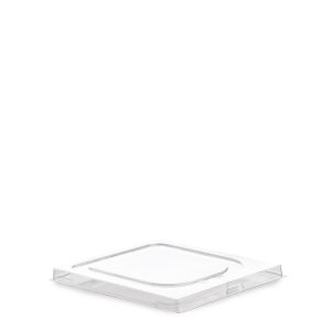 FLAT LID R-PET TRANSPARENT