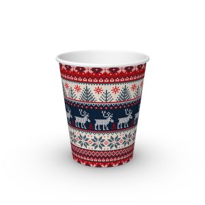 VASO 8 oz PAP-PE OPACO WINTER