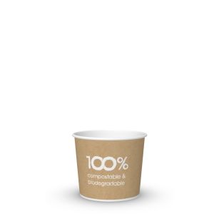 POT EN CARTON COMPOSTABLE 500 cc PAP-PLA GLACÉ HAVANA